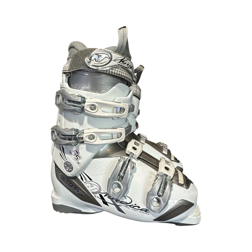 Nordica Women's Cruise 55W Ski Boots 2011/2012, White, Size 24.5 US 8 Winter